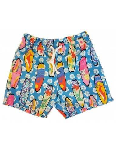 Short de plage Bora Bora motif Surf...