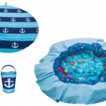 Piscine de plage 2 en 1 Tente anti UV et piscine