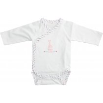 Body fille blanc et rose Body
