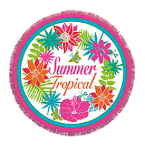 Summer-Serviette ronde 150cm Serviette de plage