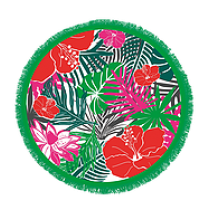 Tropiques-Serviette ronde 150cm Serviette de plage