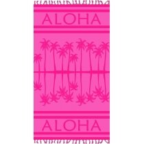 Aloha pink-foutah 90x160cm Serviettes de plage 