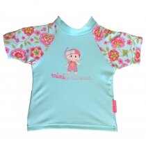 Tshirt top manches courtes anti UV Mini Princesse Maillots de bain anti UV