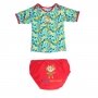 Ensemble tee-shirt anti uv et couche piscine bébé Amazonie