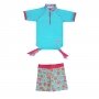 Ensemble tee-shirt manches courtes et shorty anti uv fille Moana