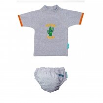 Ensemble maillot couche et tee-shirt anti uv bébé Culotte anti fuites / short anti fuites bébé nageur