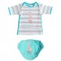 Ensemble bébé maillot couche et tee-shirt anti uv En vacances avec Sophie