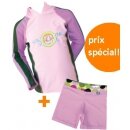 T-shirts anti-UV manches longues t-shirt Lila + short Rosalia