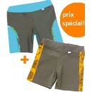 Opération spéciale 1 + 1 short Turquoiset + short Jungle (bébé)