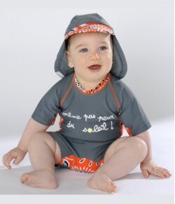 Chapeaux anti-UV casquette legionnaire Bandana Orange
